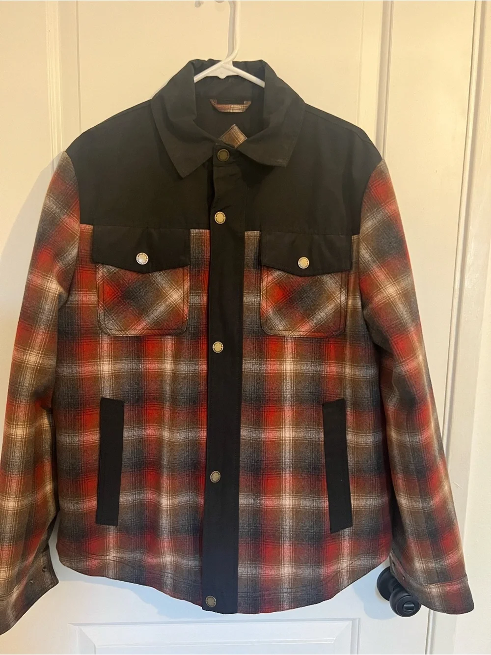 Pendleton Men's Red Plaid Wool-Blend Jacket